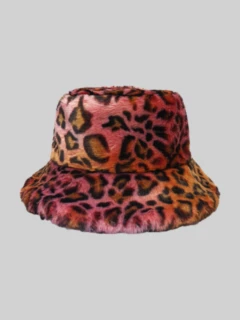 Панама розовый леопард