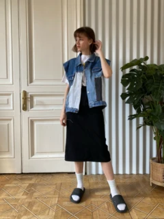 Джинсовый жилет WRUSH